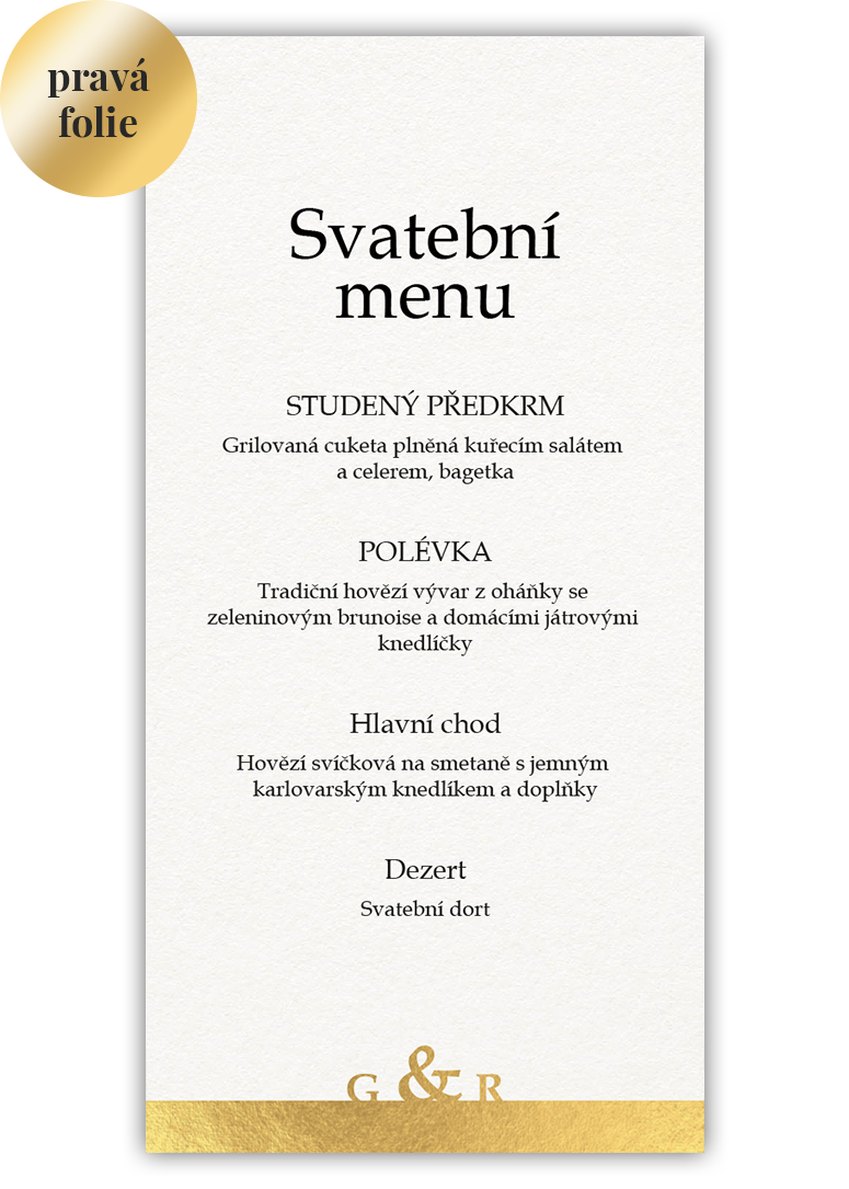 Chutné svatební menu. - Full photo